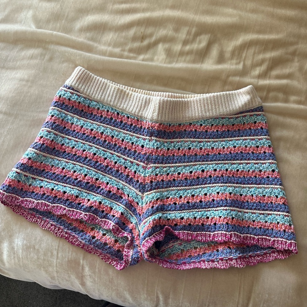 Zara Striped Knit Shorts